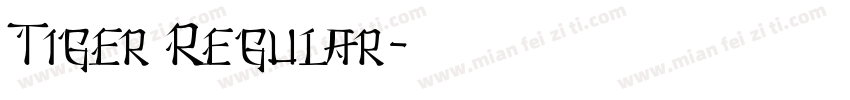 Tiger Regular字体转换